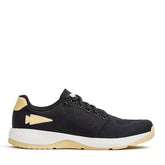 Women's Ballistic Trainers - Black + White + Gold