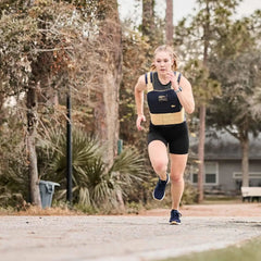 Women's Ballistic Trainers - Navy + White + Gold