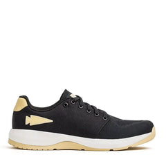 Women's Ballistic Trainers - Black + White + Gold