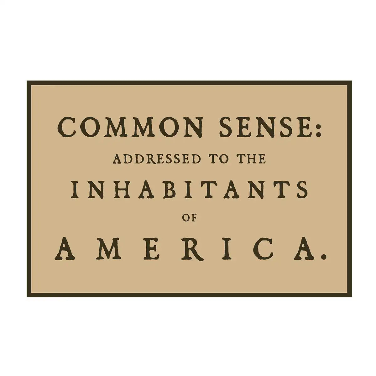 Patch - Common Sense Ruck